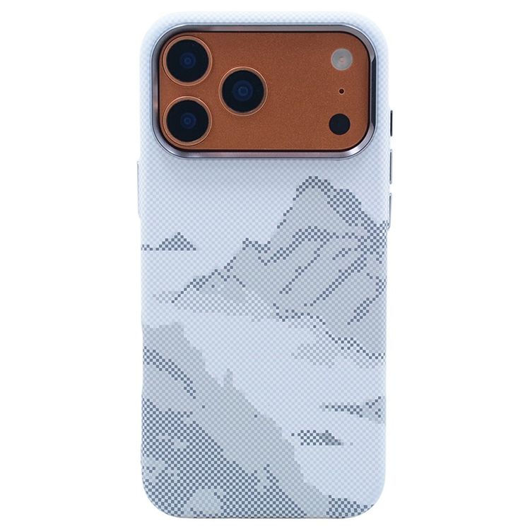 iPhone 17 Pro Max Mobilskal Magsafe Carbon Fiber (Vit Valley) | 2353 | AlltMobil