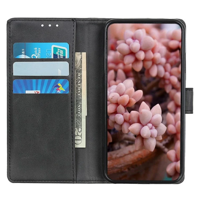 A-One Brand - Sony Xperia 1 VII Plånboksfodral Cowhide Läder - Svart