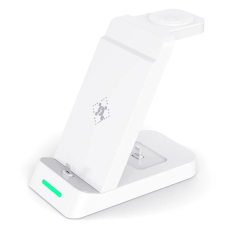 OEM - 3in1 Trådlös Laddare iPhone, Apple Watch, Airpods B20 - Vit