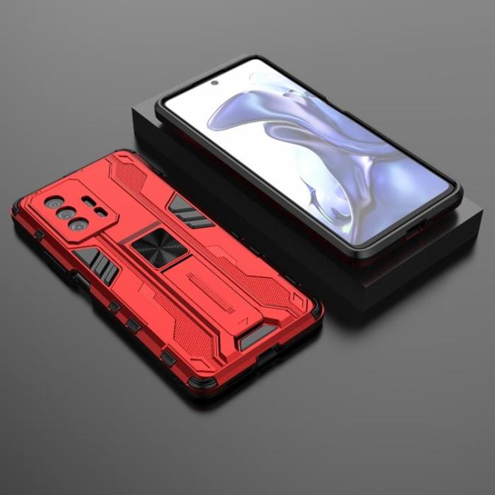 A-One Brand - Hybrid Kick Stand Skal Xiaomi 11T / 11T Pro - Röd