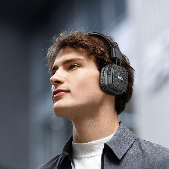 Hoco - Hoco Over-Ear Hörlurar Trådlösa Bluetooth W56 - Svart