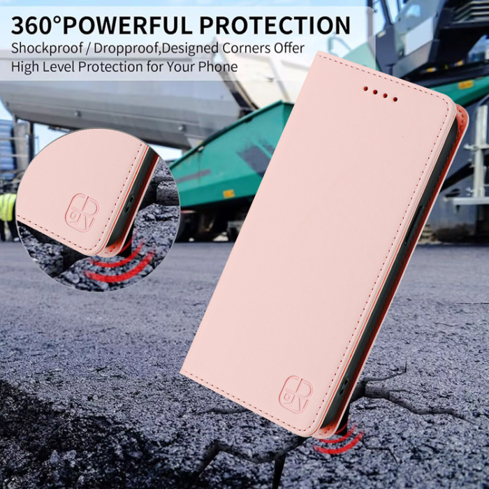 RINACASIS - RINACASIS iPhone 17 Air Plånboksfodral RC01 RFID - Rosa