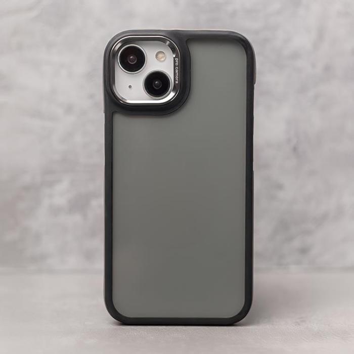 OEM - iPhone 12/12 Pro Mobilskal Crystal Black - Grå