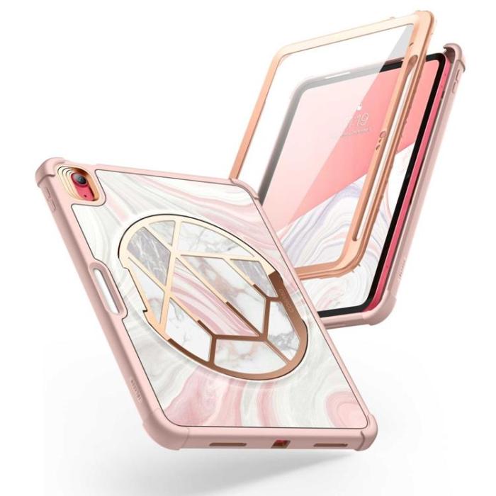 SupCase - SupCase Cosmo iPad 10.9 (2022) Skal - Marble Rosa