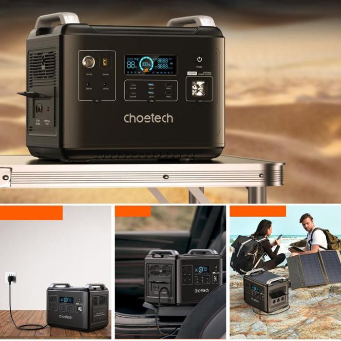 Choetech - Choetech Powerbank Super Mini 2000W - Svart