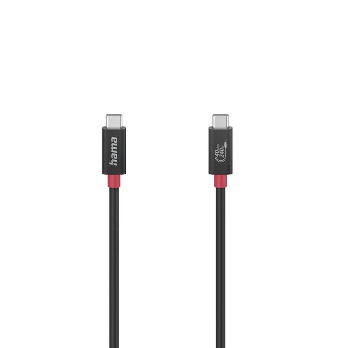 Hama - Hama USB-C till USB-C kabel Gen 3 1m- Svart