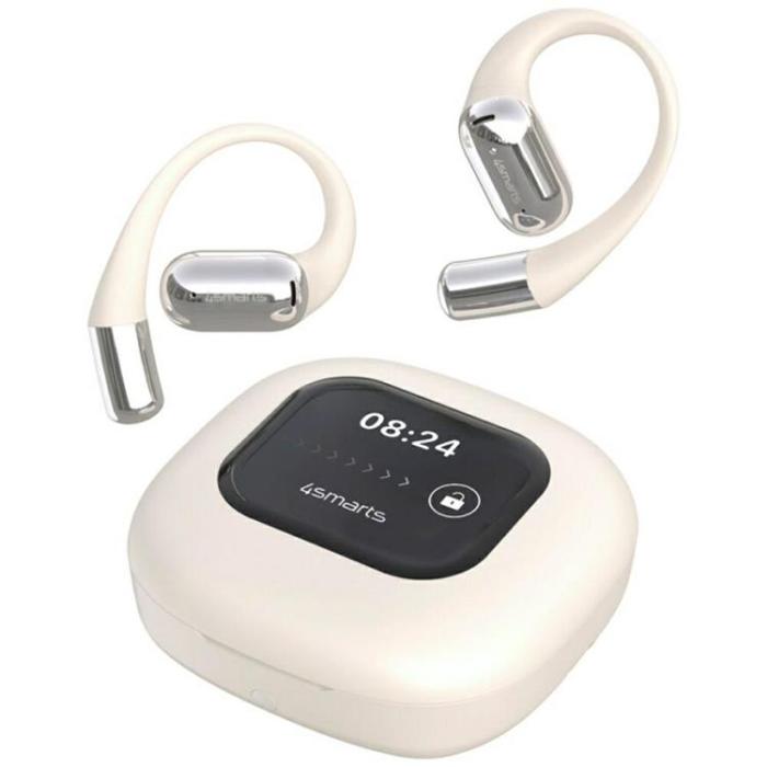 4smarts - 4smarts In-Ear Hörlurar Trådlösa OWS SkyBuds med AI-Skärm - Beige