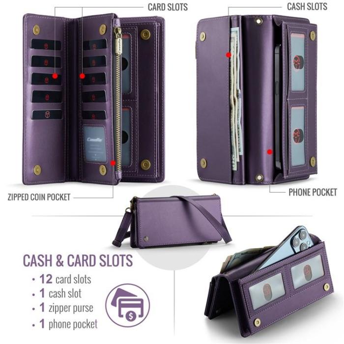 Caseme - CASEME Me10 Crossbody Väskor Zipper - Lila