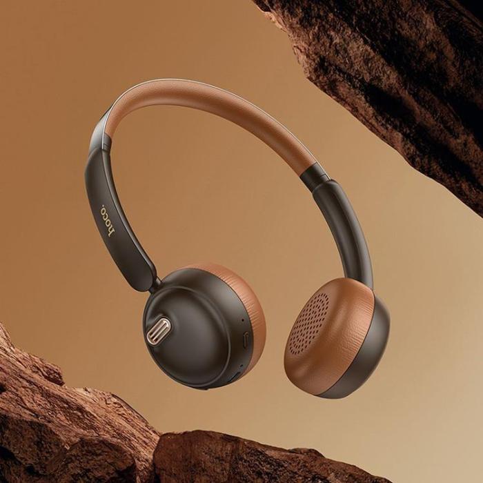 Hoco - Hoco On-Ear Hörlurar Trådlösa Bluetooth W62 - Brun