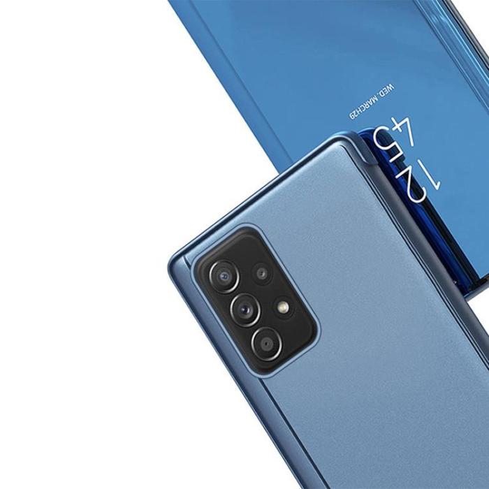 OEM - Galaxy A73 Fodral Clear View Flip - Blå