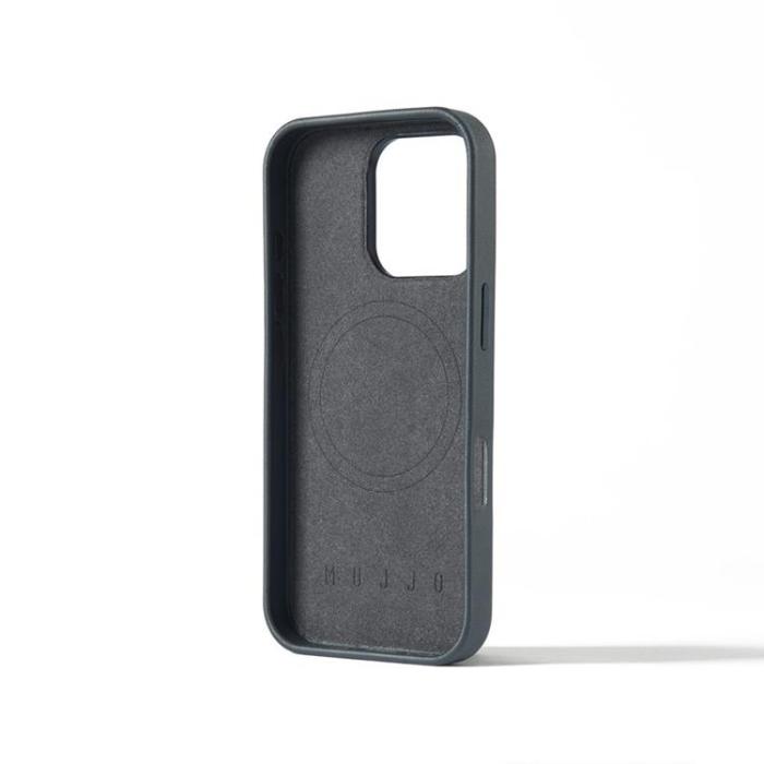 Mujjo - Mujjo iPhone 16 Pro Mobilskal MagSafe Maize - Stålblå