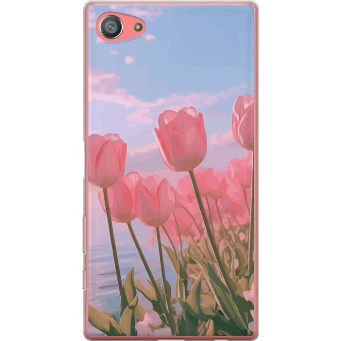 iSecrets - Mobilskal till Sony Xperia Z5 Compact med Rosa Tulpaner