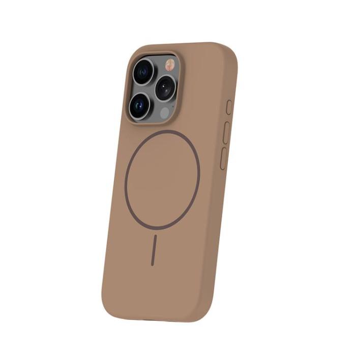 A-One Brand - iPhone 17 Pro Mobilskal MagSafe Silikon Thin - Brun