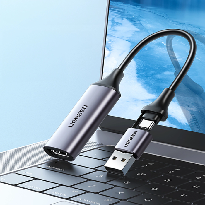 Ugreen - Ugreen USB-A/USB-C till HDMI Adapter - Grå