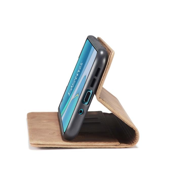 Caseme - CASEME 013 Auto-absorberande Plånboksfodral Konstläder OnePlus 8T - Brun