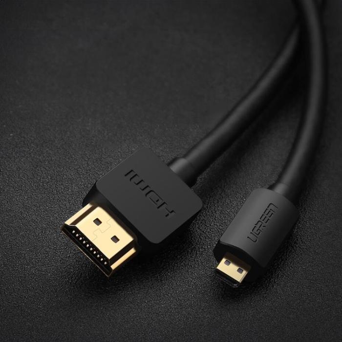 Ugreen - Ugreen HDMI 2.0 Till Micro HDMI Kabel 1 m - Svart