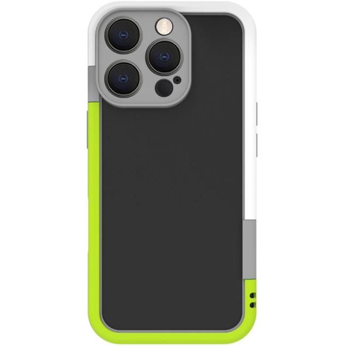 Celly - Celly iPhone 16 Pro Mobilskal Bumper - Vit/Limegrön