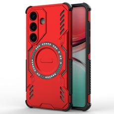 OEM - Mobilskal till Samsung Galaxy S26/S26 Pro Magnetiskt Butterfly Armor Plast - R&ouml;d