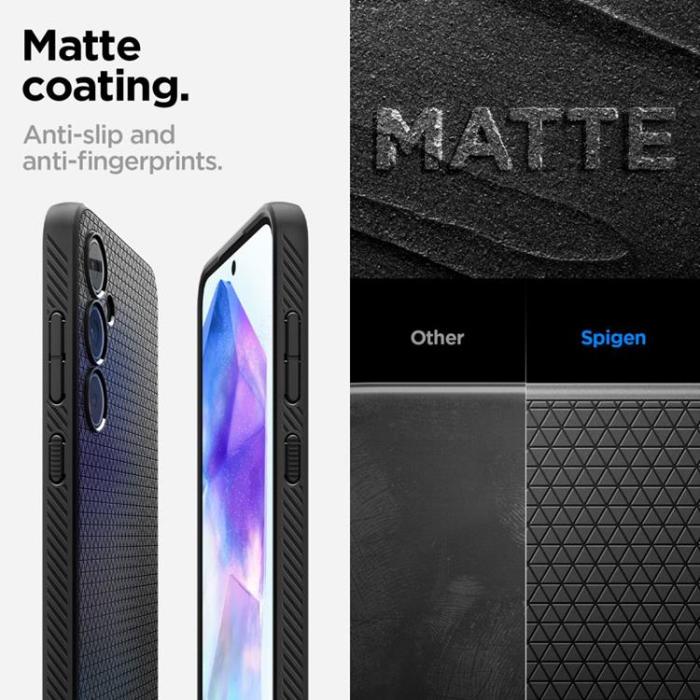 Spigen - Spigen Galaxy A55 5G Mobilskal Liquid Air - Svart