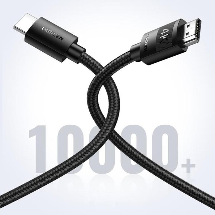 Ugreen - Ugreen HDMI 2.0 Till HDMI 2.0 Kabel 3m - Svart