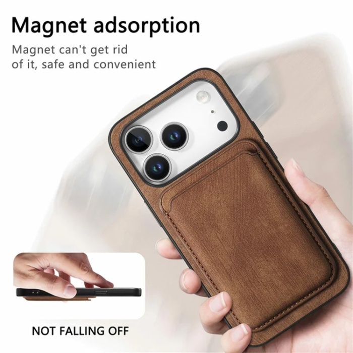 A-One Brand - iPhone 17 Pro Max Mobilskal Retro Detachable - Brun