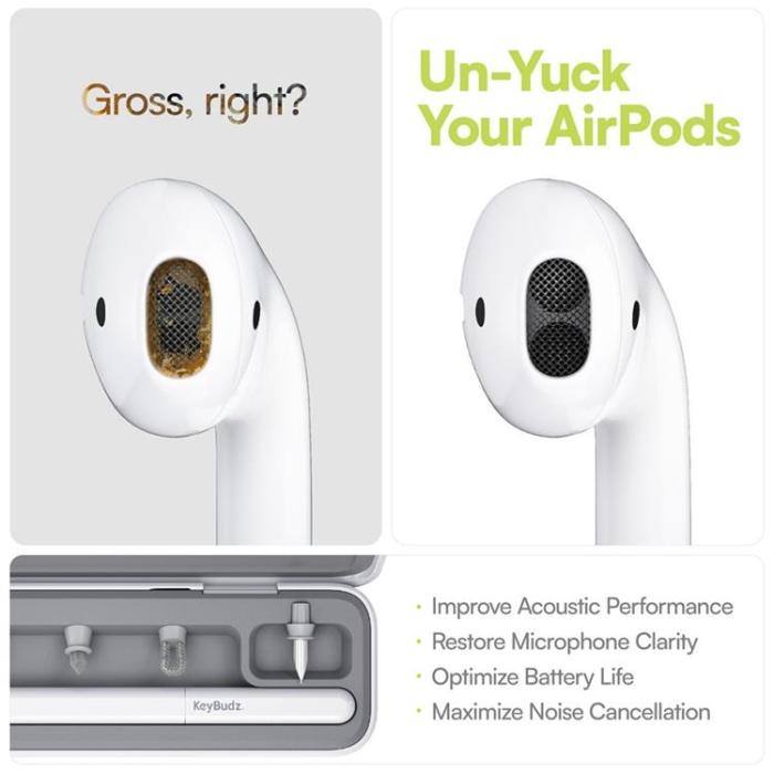 KeyBudz - Keybudz Cleaning Kit AirCare 2.0 - Lightning och USB-C