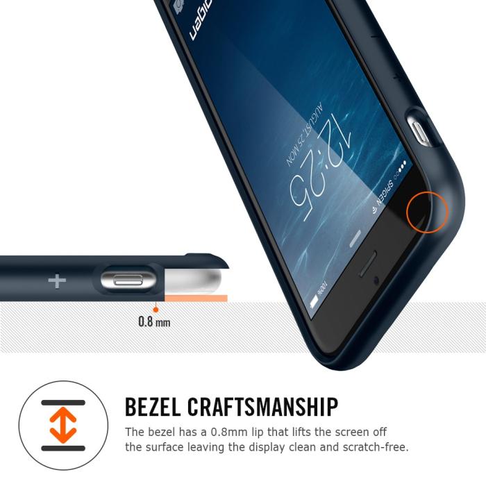 Spigen - SPIGEN Ultra Hybrid skal till Apple iPhone 6(S) Plus (Gun Metal)