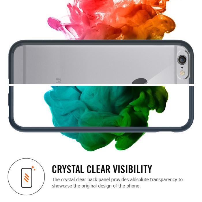 Spigen - SPIGEN Ultra Hybrid skal till Apple iPhone 6(S) Plus (Gun Metal)