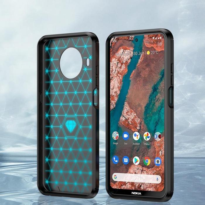 OEM - Carbon Nokia X100 Skal Flexible - Svart