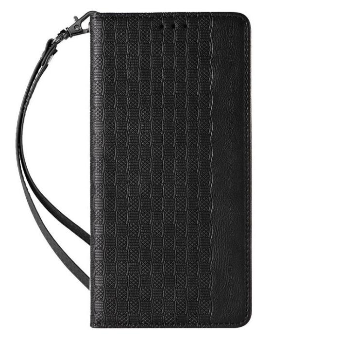 OEM - Galaxy S23 Ultra Plånboksfodral Magnet Strap - Svart