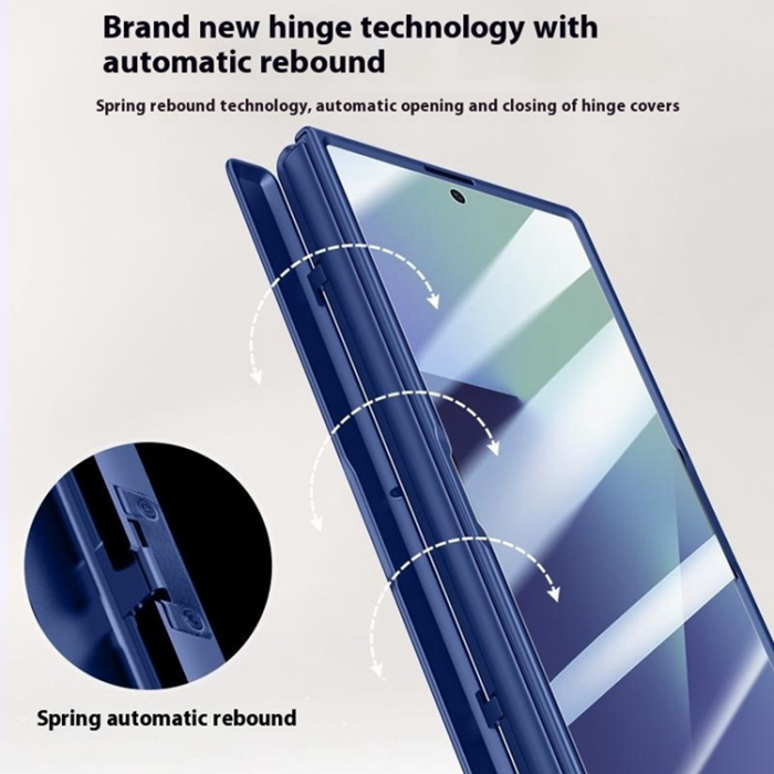 A-One Brand - Galaxy Z Fold 7 5G Mobilskal Hard PC Kickstand - Blå