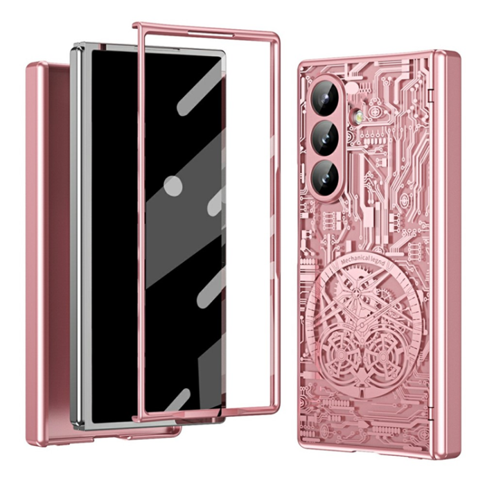 A-One Brand - Galaxy Z Fold7 Mobilskal Mechanical Legend Electroplating - Rosa