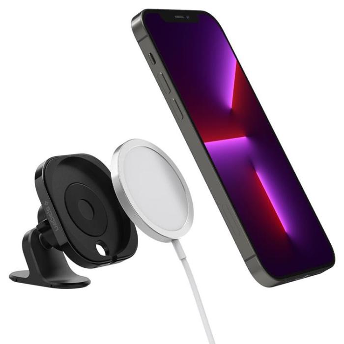 UTGATT1 - Spigen Mag Fit Magsafe Instrumentbrädan Bilhållare - Svart