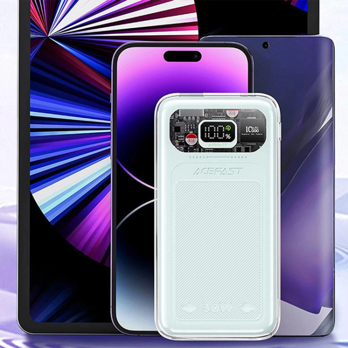 Acefast - Acefast Powerbank 10000mAh 30W Sparkling Series M1 - Grön