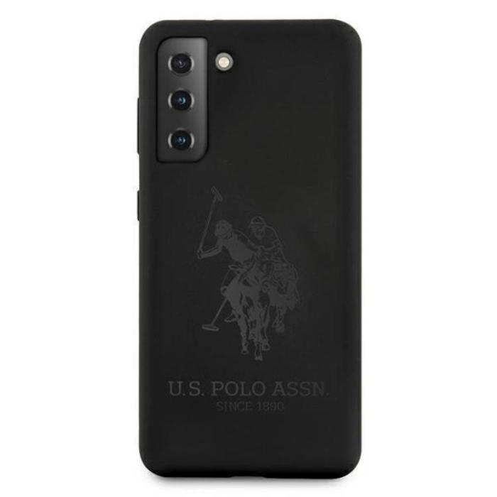 US Polo - US Polo Silicone On Tone Skal Galaxy S21 Plus - Svart