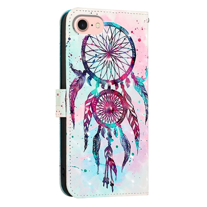 A-One Brand - iPhone 16e Plånboksfodral Printing Pattern Med Rem