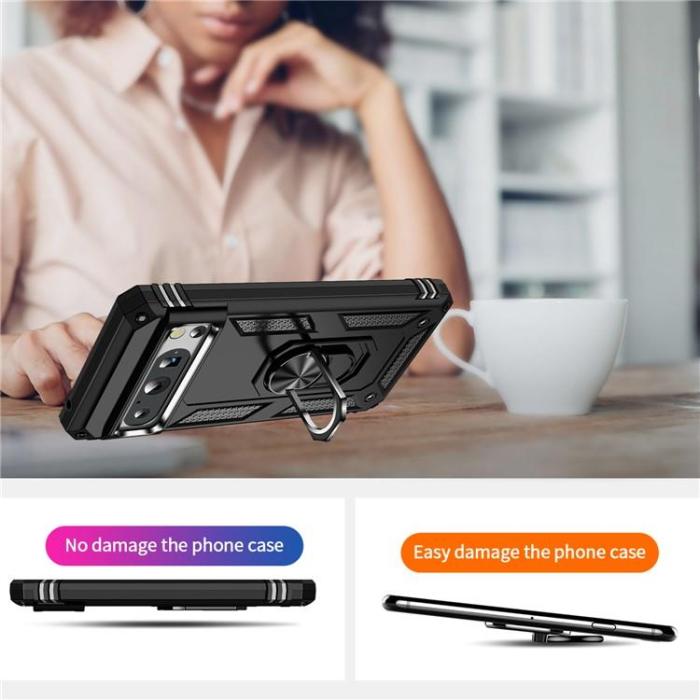 OEM - Google Pixel 8 Pro Mobilskal Ringhållare Kickstand - Svart