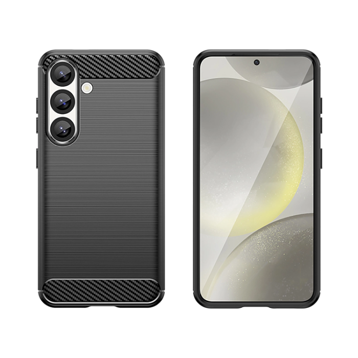 OEM - Galaxy S25 Edge Mobilskal Carbon Flexible - Svart