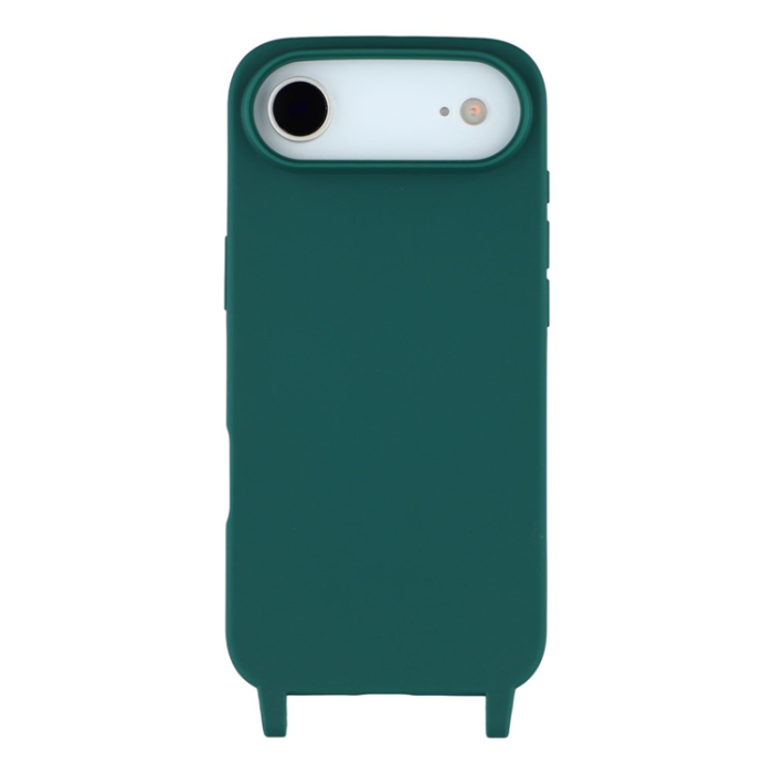 A-One Brand - iPhone 17 Air Mobilskal TPU med Hål för Rem - Mörkgrön