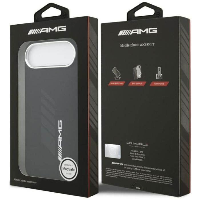 Mercedes - AMG iPhone Air Mobilskal MagSafe Silikon Oversize Rhombs - Svart