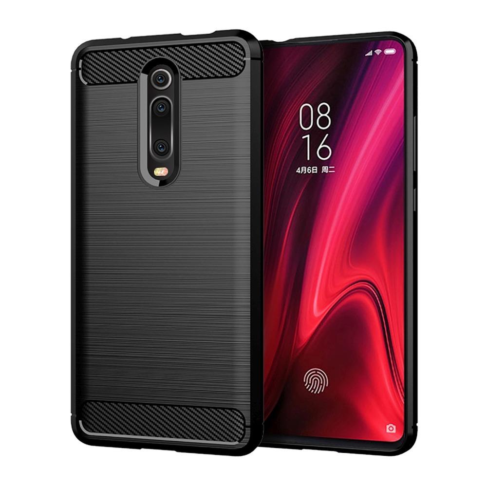 CARBON skal till XIAOMI Redmi 9T / Poco M3 Svart | 2353 | AlltMobil