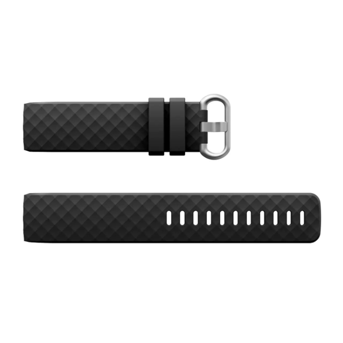 A-One Brand - Fitbit Charge 4/3 Armband Silikon - Svart