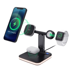 OEM - Qi Trådlös MagSafe Laddare iPhone, Apple Watch, Airpods