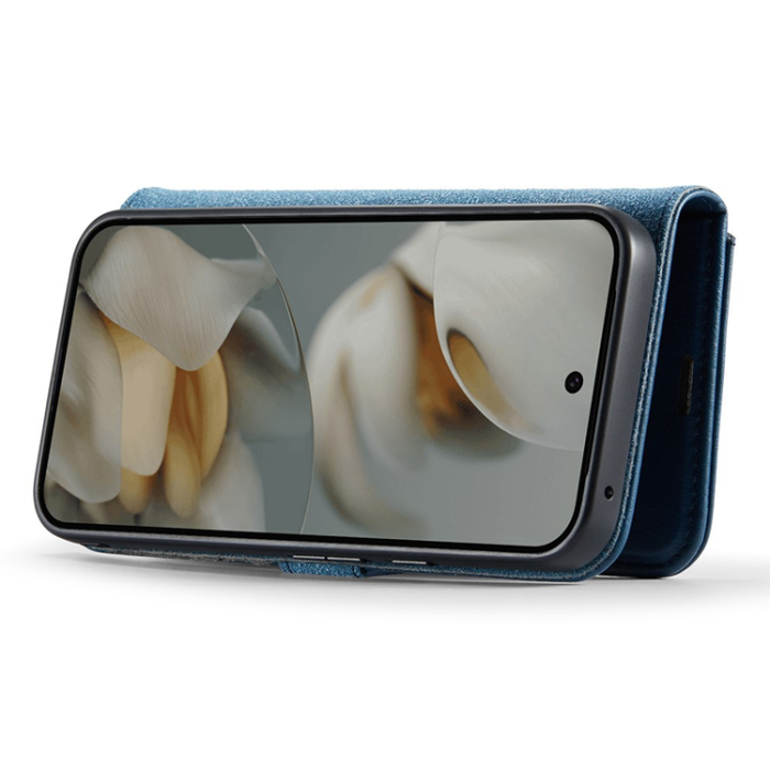 DG.MING - DG.MING Google Pixel 10/10 Pro Plånboksfodral Split Läder - Blå