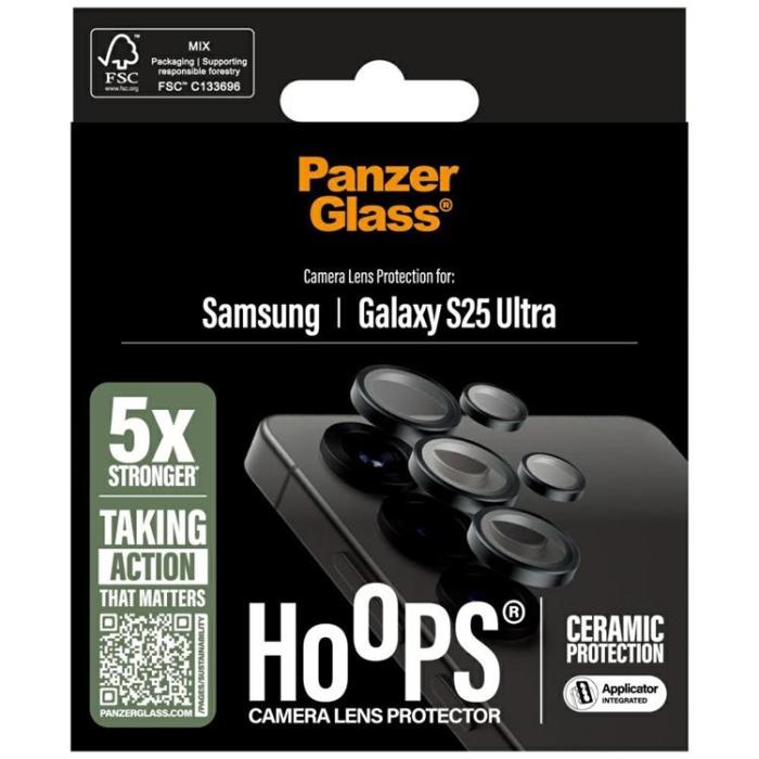 PanzerGlass - PanzerGlass Galaxy S25 Ultra Kameralinsskydd Härdat Glas Hoops Keramisk