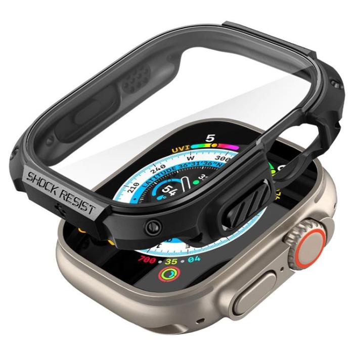 UTGATT - Spigen Apple Watch Ultra 1/2 (49mm) Skal Tough Armor - Svart