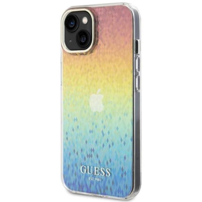 Guess - Guess iPhone 15 Mobilskal IML Mirror Disco Iridescent - Flerfärgad