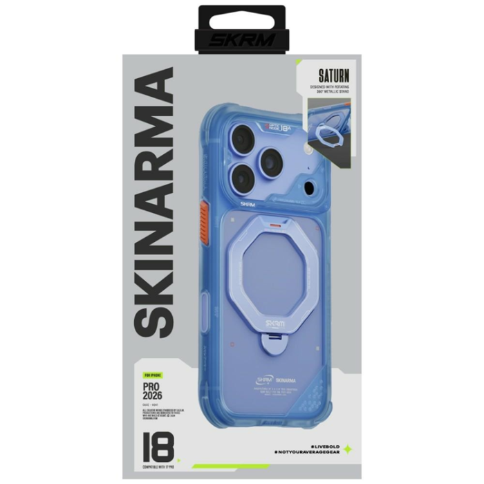 Skinarma - Skinarma Mobilskal För iPhone 18 Pro/17 Pro Magsafe Saturn - Blå
