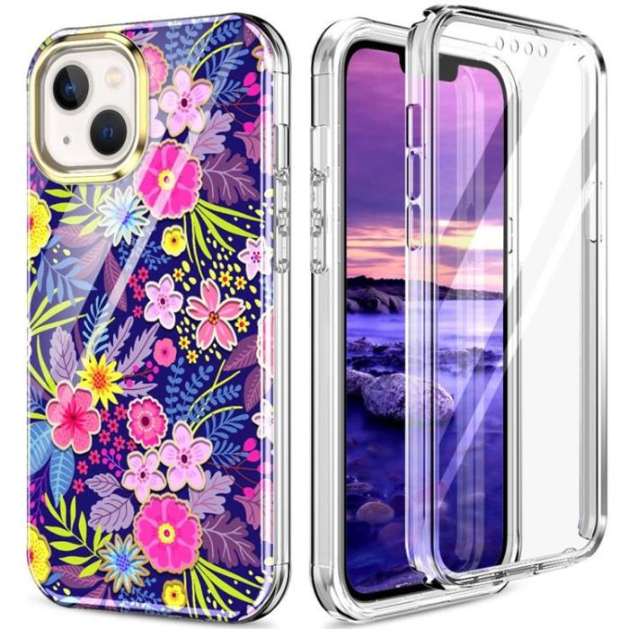 OEM - iPhone 14 Plus Skal 360 Marble - Rosa