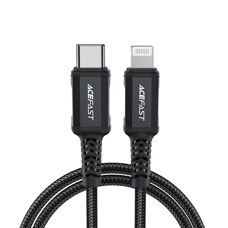 Acefast MFI USB USB-C till Lightning kabel 30W 1.8m - Svart | 3541 | AlltMobil